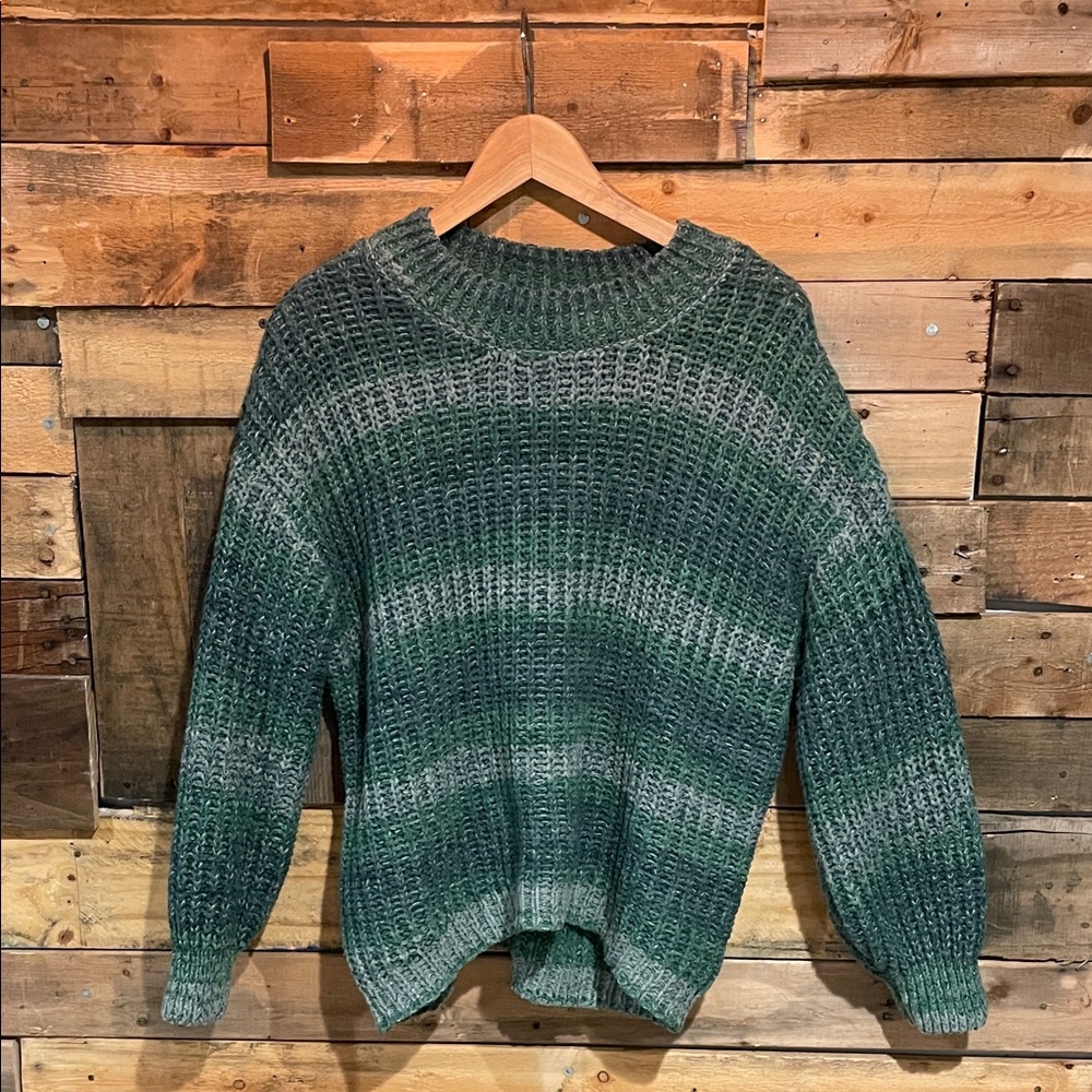 SO Teal and Mint Knit Sweater